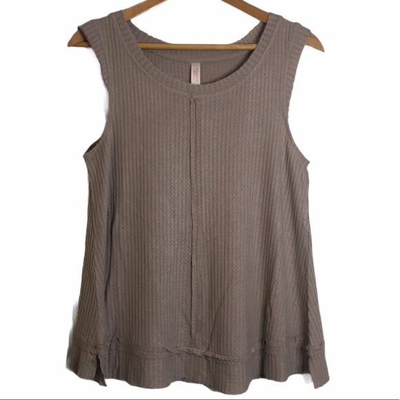 Xhilaration Soft Tan Knit Tank Top Sleepwear Pajama Medium M Brown Neutral - Picture 1 of 10